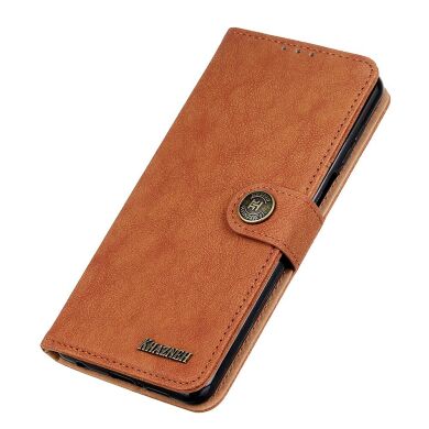 Чехол-книжка KHAZNEH Wallet Cover для Samsung Galaxy A02s (A025) - Brown