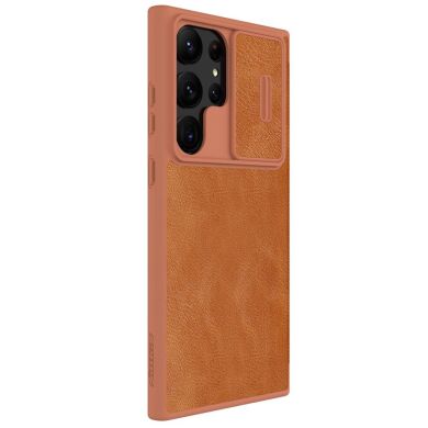 Чехол-книжка NILLKIN Qin Pro Leather Case для Samsung Galaxy S23 Ultra - Brown