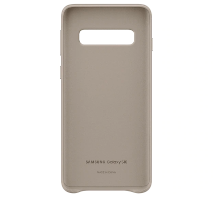 Чохол Leather Cover для Samsung Galaxy S10 (G973) EF-VG973LJEGRU - Gray