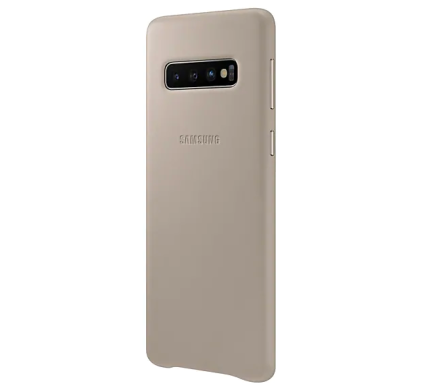 Чехол Leather Cover для Samsung Galaxy S10 (G973) EF-VG973LJEGRU - Gray
