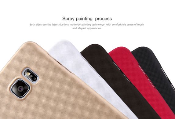 Пластиковая накладка NILLKIN Frosted Shiled для Samsung Galaxy Note 5 (N920) + пленка - Gold
