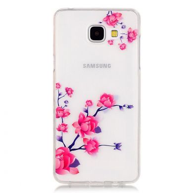 Силиконовый (TPU) чехол Deexe Pretty Glossy для Samsung Galaxy A5 2016 (A510) - Purple Flowers