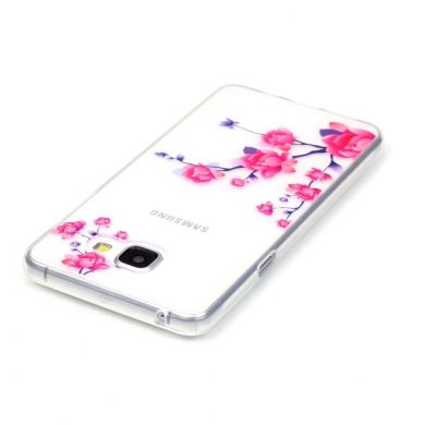 Силиконовый (TPU) чехол Deexe Pretty Glossy для Samsung Galaxy A5 2016 (A510) - Purple Flowers