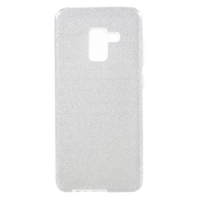 Силіконовий чохол UniCase Glitter Cover для Samsung Galaxy A8 2018 (A530), Сріблястий