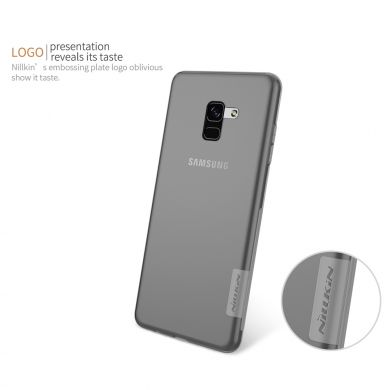 Силиконовый (TPU) чехол NILLKIN Nature для Samsung Galaxy A8 2018 (A530) - Grey