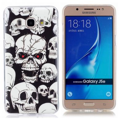 Силіконовий (TPU) чохол Deexe LumiCase Samsung Galaxy J5 2016 (J510) - Mystique Skulls