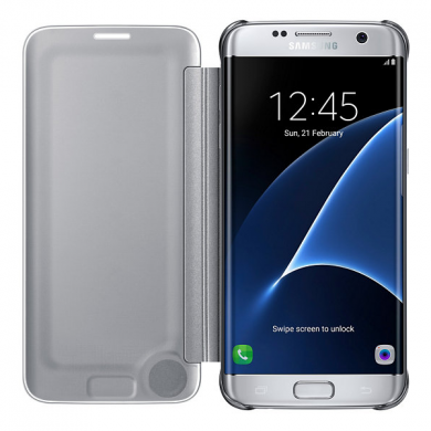 Чехол Clear View Cover для Samsung Galaxy S7 edge (G935) EF-ZG935CSEGRU - Silver