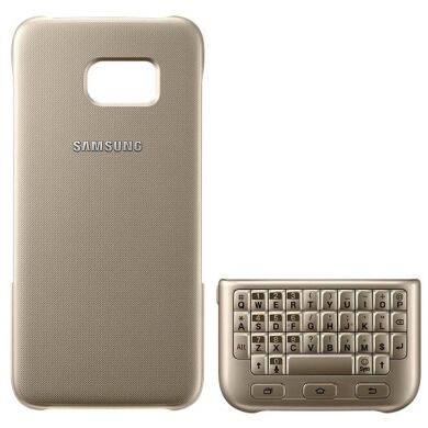 Чехол-клавиатура Keyboard Cover для Samsung Galaxy S7 edge (G935) EJ-CG935UBEGRU - Gold