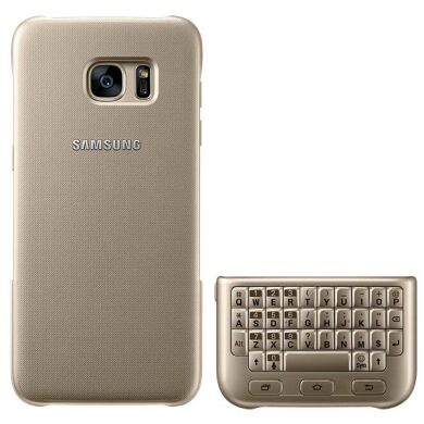 Чехол-клавиатура Keyboard Cover для Samsung Galaxy S7 edge (G935) EJ-CG935UBEGRU - Gold