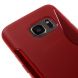 Силиконовая накладка Deexe S Line для Samsung Galaxy S7 (G930) - Red. Фото 4 из 5