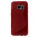 Силиконовая накладка Deexe S Line для Samsung Galaxy S7 (G930) - Red. Фото 2 из 5