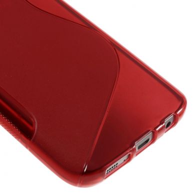 Силиконовая накладка Deexe S Line для Samsung Galaxy S7 (G930) - Red