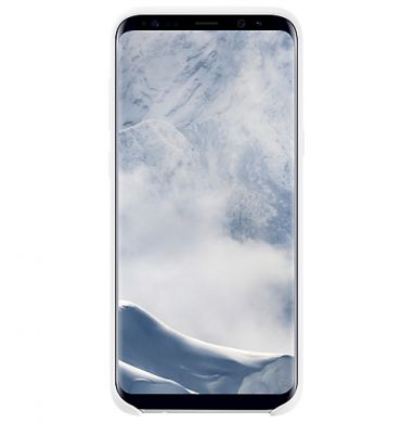Силиконовый (TPU) чехол Silicone Cover для Samsung Galaxy S8 Plus (G955) EF-PG955TWEGRU - White