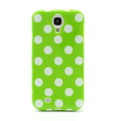Силиконовая накладка Deexe Dot Style для Samsung Galaxy S4 (i9500) - Green
