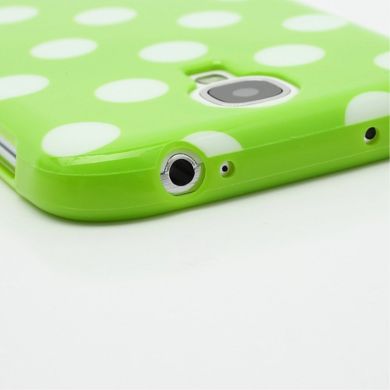 Силиконовая накладка Deexe Dot Style для Samsung Galaxy S4 (i9500) - Green