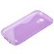 Силиконовая накладка Deexe S Line для Samsung Galaxy S4 mini (i9190/9192) - Purple. Фото 4 из 5