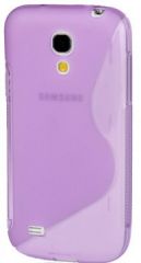Силиконовая накладка Deexe S Line для Samsung Galaxy S4 mini (i9190/9192) - Purple