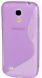 Силиконовая накладка Deexe S Line для Samsung Galaxy S4 mini (i9190/9192) - Purple. Фото 1 из 5