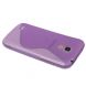 Силиконовая накладка Deexe S Line для Samsung Galaxy S4 mini (i9190/9192) - Purple. Фото 3 из 5