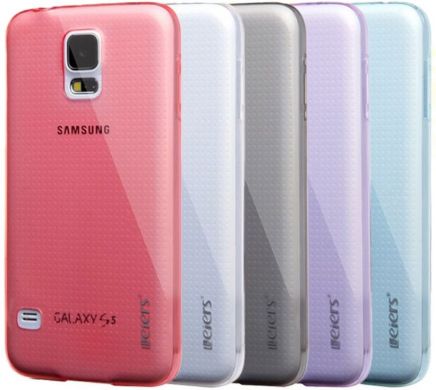 Силиконовая накладка Leiers Thin Ice Series 0.5mm для Samsung Galaxy S5 (G900) - Blue