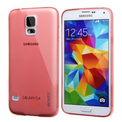 Силиконовая накладка Leiers Thin Ice Series 0.5mm для Samsung Galaxy S5 (G900) - Red