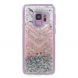 Силиконовый (TPU) чехол Deexe Liquid Glitter для Samsung Galaxy S9 (G960) - Colorful Stripes. Фото 1 из 4