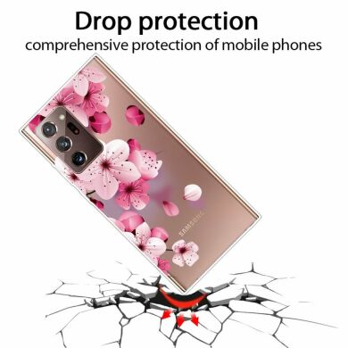 Силиконовый (TPU) чехол Deexe Pretty Glossy для Samsung Galaxy Note 20 Ultra (N985) - Fresh Flower