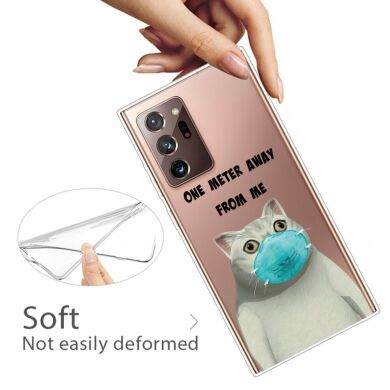 Силиконовый (TPU) чехол Deexe Pretty Glossy для Samsung Galaxy Note 20 Ultra (N985) - Cute Cat