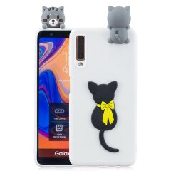 Силиконовый (TPU) чехол UniCase 3D Pattern для Samsung Galaxy A7 2018 (A750) - Cat