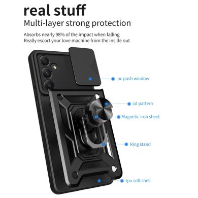 Защитный чехол Deexe Armor Shield для Samsung Galaxy A35 (A356) - Blue