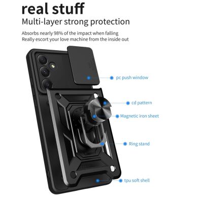 Защитный чехол Deexe Armor Shield для Samsung Galaxy A55 (A556) - Red