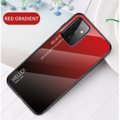 Защитный чехол Deexe Gradient Color для Samsung Galaxy A72 (А725) - Red / Black