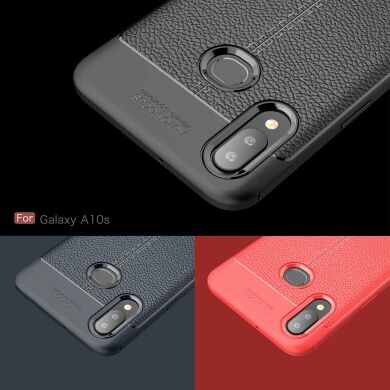 Защитный чехол Deexe Leather Cover для Samsung Galaxy A10s (A107) - Black