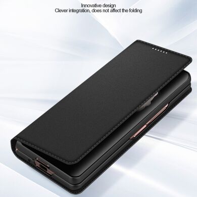 Захисний чохол Deexe Leather Wallet для Samsung Galaxy Fold 3 - Brown