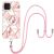 Защитный чехол Deexe Marble Flower для Samsung Galaxy A22 (A225) / M22 (M225) - Pink Flowers