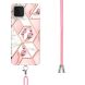 Защитный чехол Deexe Marble Flower для Samsung Galaxy A22 (A225) / M22 (M225) - Pink Flowers. Фото 3 из 4