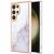 Защитный чехол Deexe Marble Style для Samsung Galaxy S24 Ultra - White