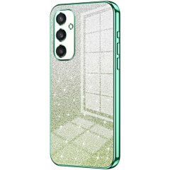 Защитный чехол Deexe Sparkles Cover для Samsung Galaxy S24 Plus - Green