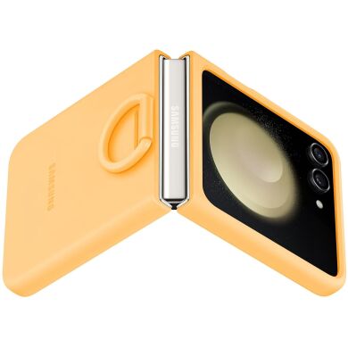 Защитный чехол Silicone Case with Ring для Samsung Galaxy Flip 5 (EF-PF731TOEGUA) - Apricot
