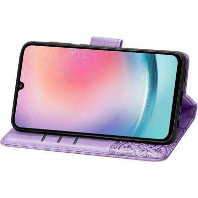 Чехол UniCase Butterfly Pattern для Samsung Galaxy A25 (A256) - Light Purple