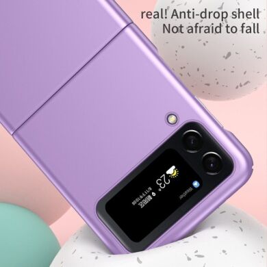 Защитный чехол Deexe Ring Case для Samsung Galaxy Flip 4 - Midnight Green