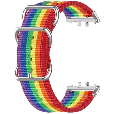 Ремешок UniCase Nylon Braslet для Samsung Galaxy Fit 3 - Rainbow
