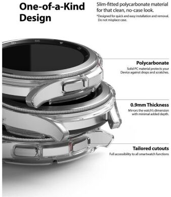 Комплект чехлов RINGKE Slim Case для Samsung Galaxy Watch 4 Classic (42mm) - Clear / Black