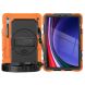 Защитный чехол Deexe Shockproof Case для Samsung Galaxy Tab S9 FE (X510) - Black / Orange. Фото 3 из 9