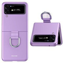 Защитный чехол Deexe Ring Case для Samsung Galaxy Flip 4 - Purple