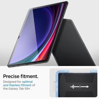 Захисне скло Spigen (SGP) Screen Protector EZ Fit Glas.tR (FT) для Samsung Galaxy Tab S9 Plus / S9 FE Plus (X810/816/610/616)