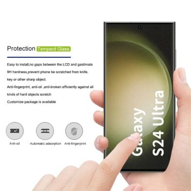 Защитное стекло MOCOLO 3D Curved Full Glue для Samsung Galaxy S24 Ultra (S928) - Black