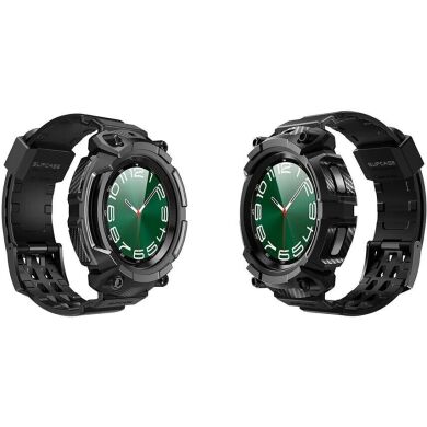 Ремінець Supcase Unicorn Beetle PRO (FW) with Tempered Glass для Samsung Galaxy Watch 6 Classic (47mm) - Black