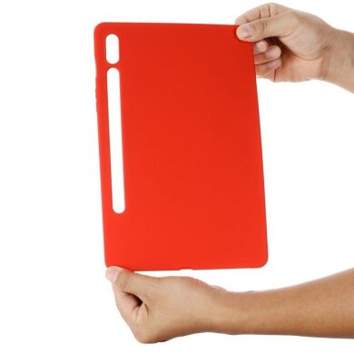 Защитный чехол Deexe Silicone Shell для Samsung Galaxy Tab S8 Ultra (T900/906) - Red