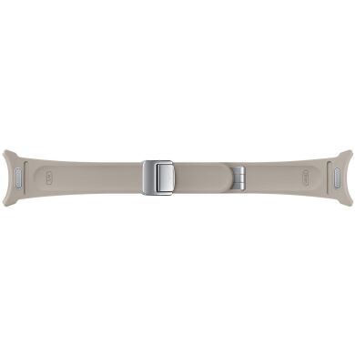 Оригинальный ремешок D-Buckle Hybrid Eco-Leather Band (S/M) для Samsung Galaxy Watch 4 / 4 Classic / 5 / 5 Pro / 6 / 6 Classic (ET-SHR93SAEGEU) - Etoupe